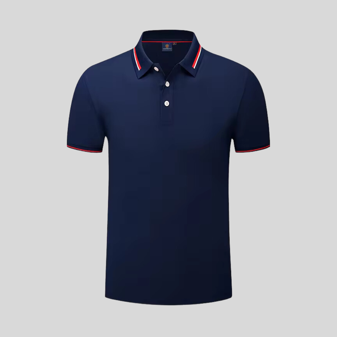 Polo T-Shirt - Navy Blue, M Fit image